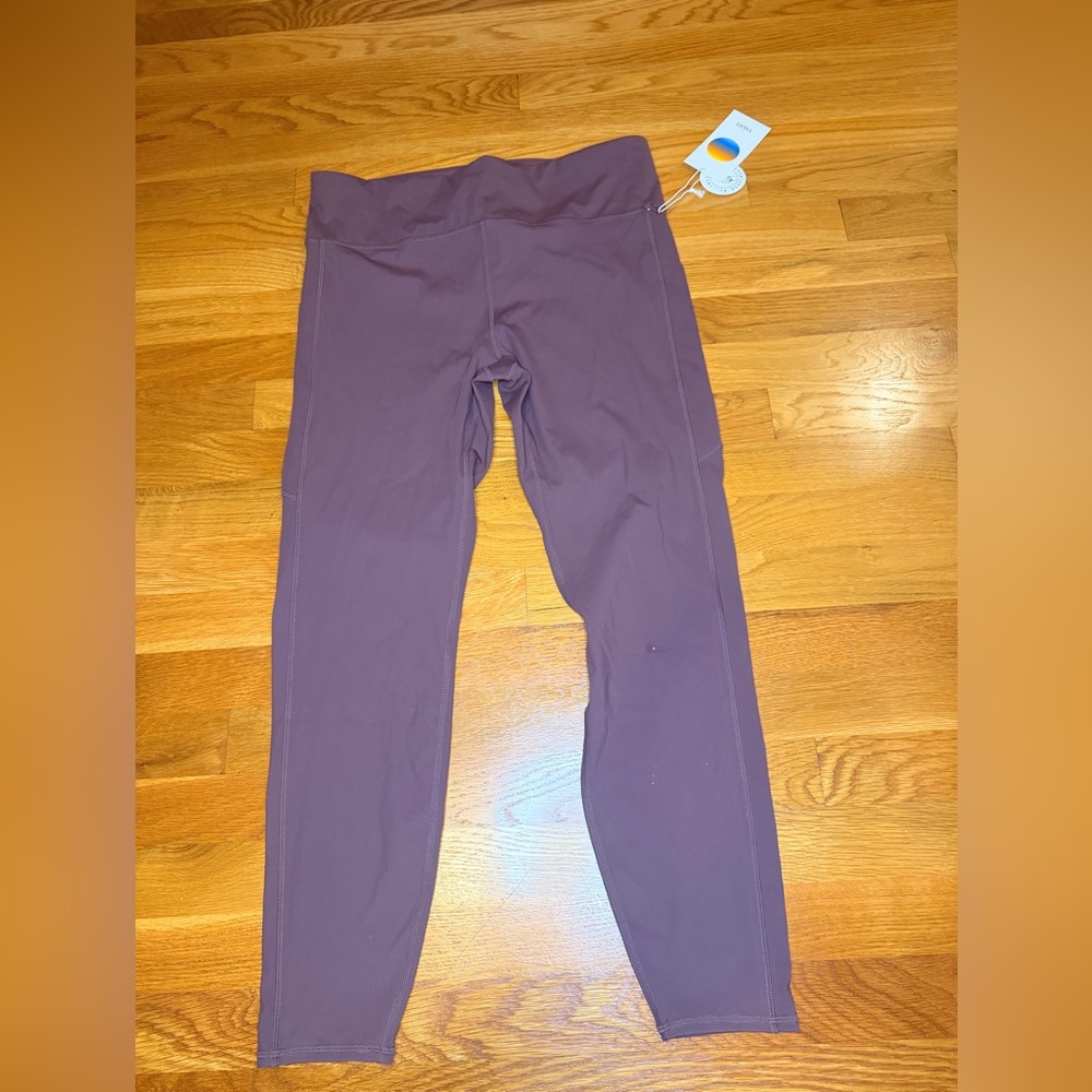 Vuori Stride Leggings Chestnut Purple XL NWT High Rise Yoga Athletic Pants